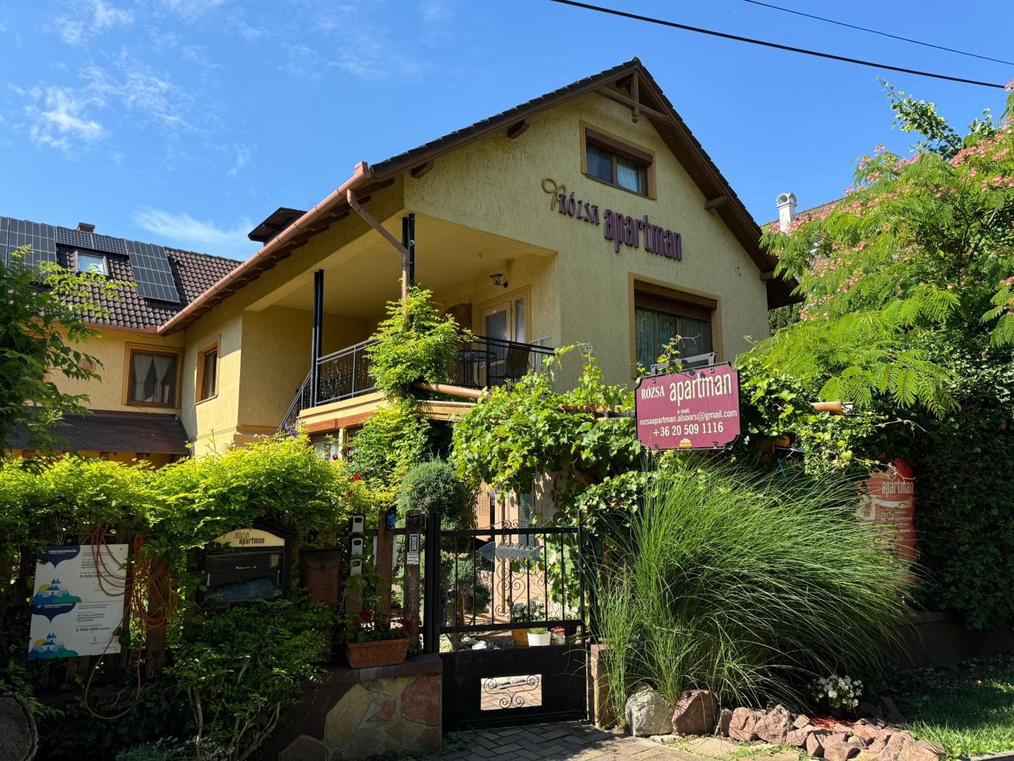 Rozsa Apartman Alsóörs 外观 照片